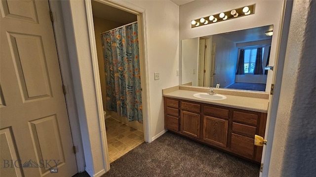 835 Forestglen Unit H, Bozeman, MT 59718 - bathroom featuring vanity and curtained shower