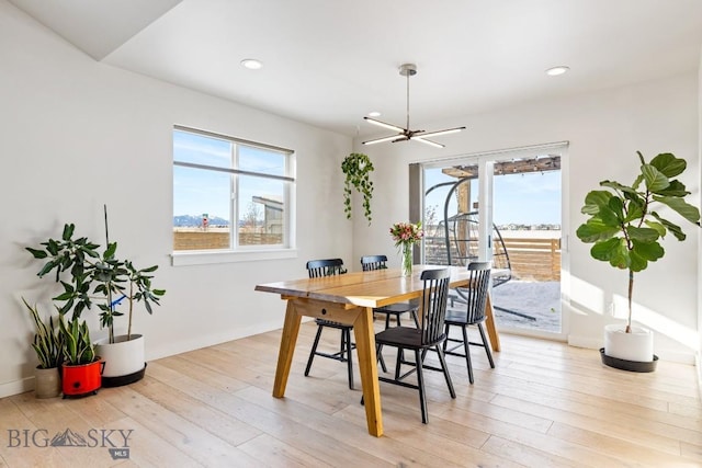 1991 Ryun Sun Way, Bozeman, MT 59718 - dining space featuring light wood-style flooring and recessed lighting