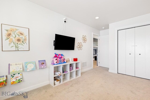1991 Ryun Sun Way, Bozeman, MT 59718 - recreation room with carpet and recessed lighting