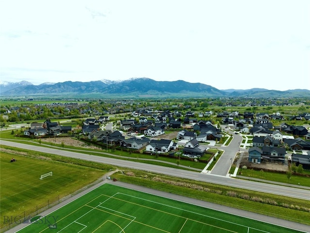 1991 Ryun Sun Way, Bozeman, MT 59718 - aerial perspective of suburban area featuring a mountain backdrop