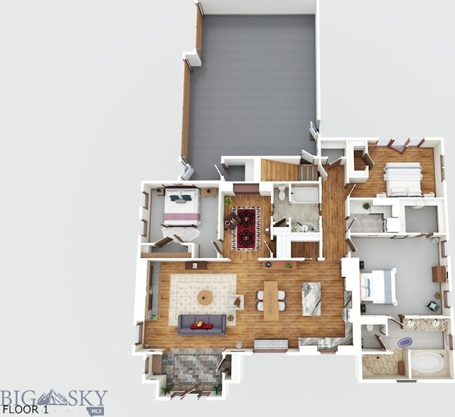 2497 Northview, Bozeman, MT 59715 - view of room layout