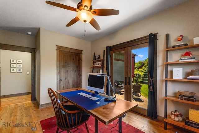 2497 Northview, Bozeman, MT 59715 - office space featuring light wood-style floors and ceiling fan