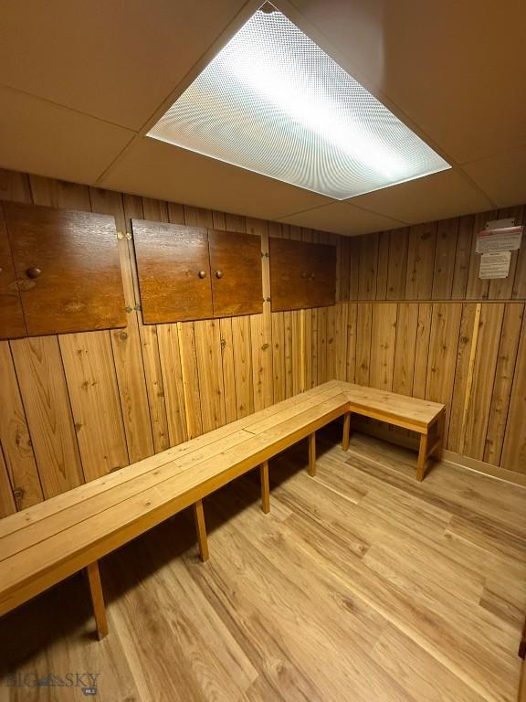 2625 George, Butte, MT 59701 - sauna / steam room with wood finished floors and wood walls