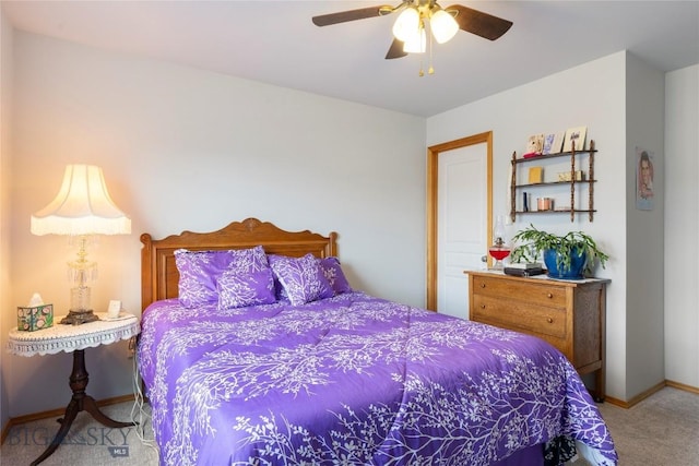 1030 N River Rock St, Belgrade, MT 59714 - bedroom featuring light colored carpet and ceiling fan