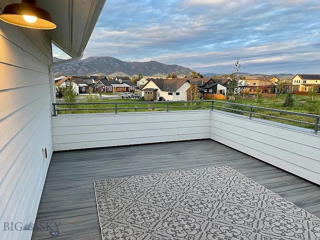 1792 Windrow Dr, Bozeman, MT 59718 - balcony featuring a residential view and a mountain view