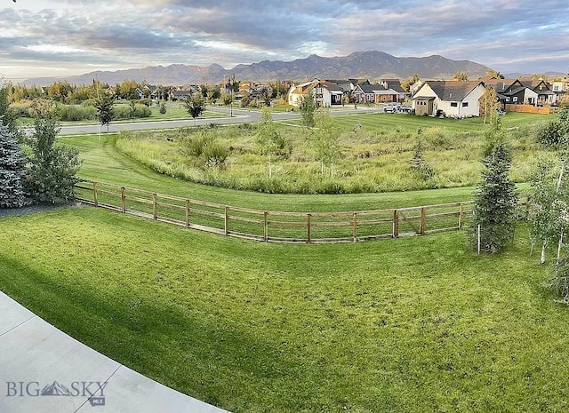 1792 Windrow Dr, Bozeman, MT 59718 - view of yard with a mountain view and a residential view