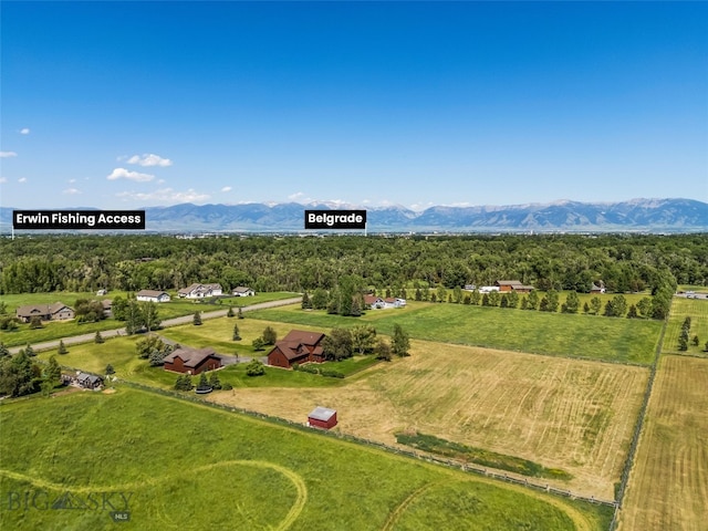 164 Wapiti Way, Bozeman, MT 59718 - overview of rural landscape featuring a mountain backdrop