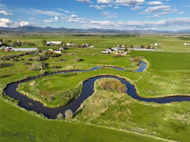 3950 Floweree, Helena, MT 59602 - aerial view of property's location featuring rural landscape and a water and mountain view