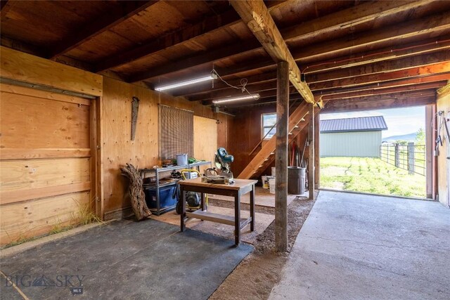 3950 Floweree, Helena, MT 59602 - miscellaneous room featuring wood walls