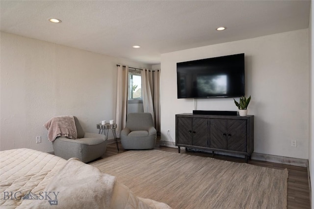 219 W Adams, Three Forks, MT 59752 - living room featuring recessed lighting and wood finished floors