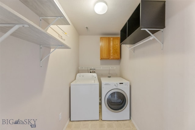 1002 E Northern Pacific Ave, Belgrade, MT 59714 - washroom with separate washer and dryer and cabinet space