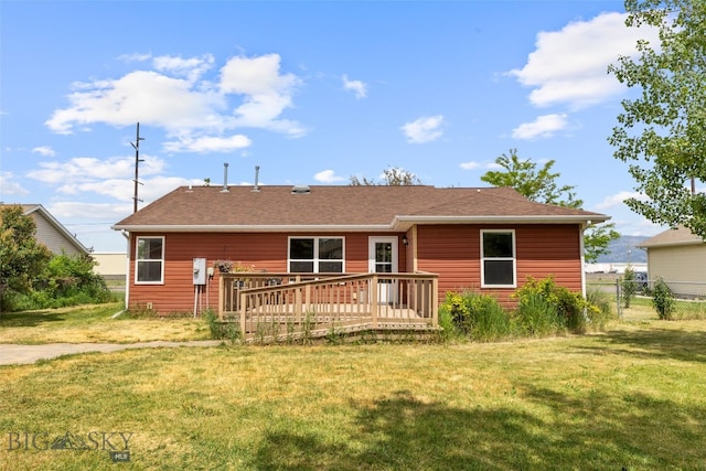 1002 E Northern Pacific Ave, Belgrade, MT 59714 - rear view of property featuring a deck
