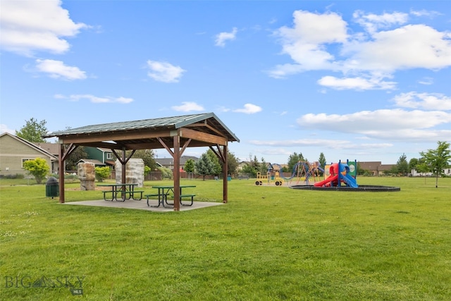 1002 E Northern Pacific Ave, Belgrade, MT 59714 - view of community featuring a gazebo and a lawn
