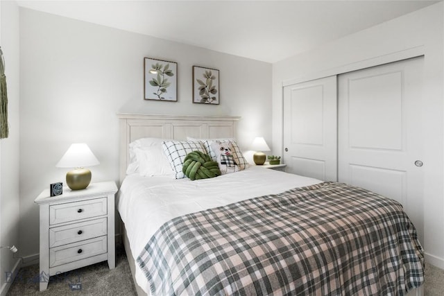 608 Mira Way Unit A, Belgrade, MT 59714 - bedroom with dark carpet and a closet