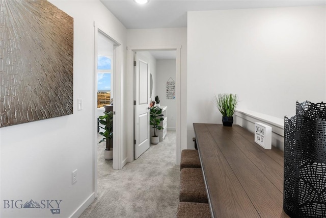 608 Mira Way Unit A, Belgrade, MT 59714 - hallway featuring carpet and baseboards