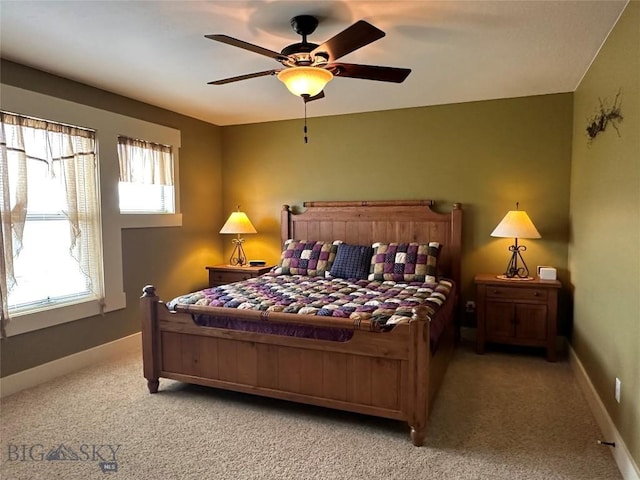 64 Mountain View Trl, White Sulphur Springs, MT 59645 - bedroom with light carpet and a ceiling fan