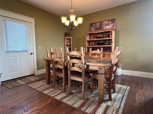 64 Mountain View Trl, White Sulphur Springs, MT 59645 - dining area with a chandelier and wood finished floors