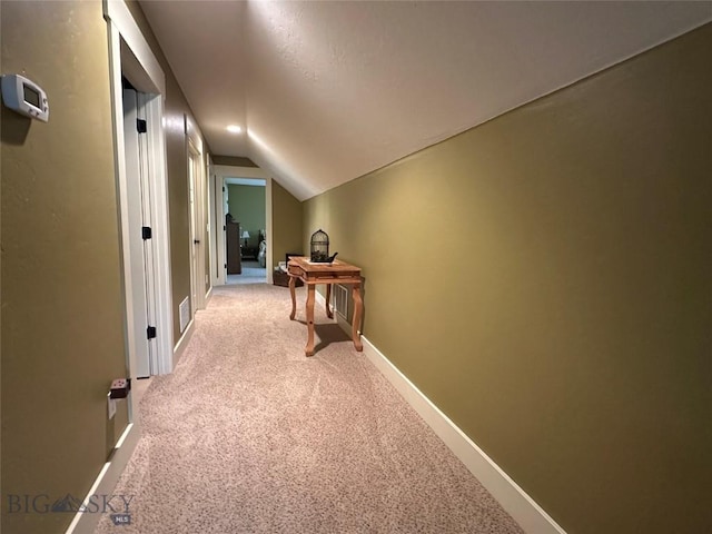 64 Mountain View Trl, White Sulphur Springs, MT 59645 - hall featuring light colored carpet and lofted ceiling