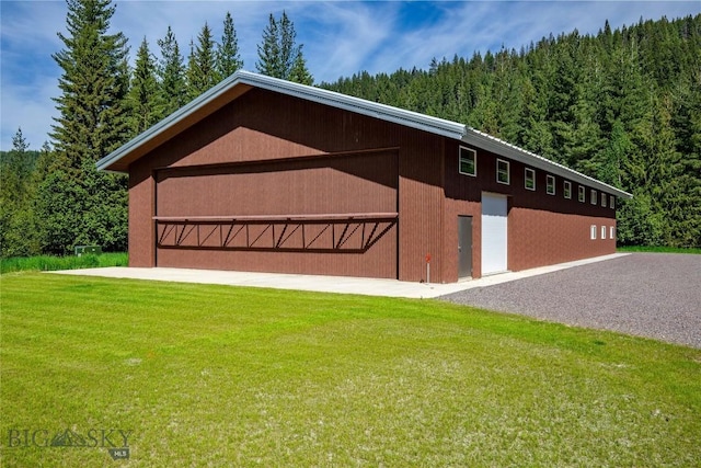 189 Blue Creek Rd, Heron, MT 59844 - view of outbuilding featuring a forest view
