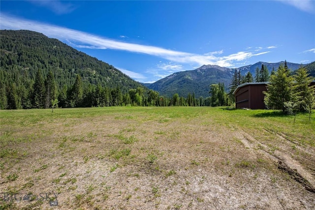 189 Blue Creek Rd, Heron, MT 59844 - view of mountain backdrop featuring a forest