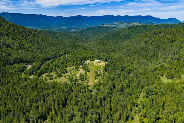 189 Blue Creek Rd, Heron, MT 59844 - bird's eye view of a forest and a mountainous background
