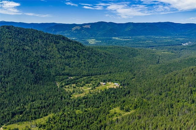 189 Blue Creek Rd, Heron, MT 59844 - view of mountain background featuring a heavily wooded area