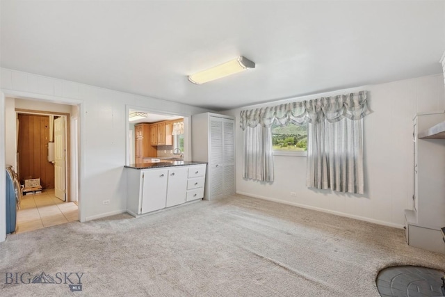 225 Mountain View Dr S, Anaconda, MT 59711 - unfurnished living room featuring light carpet and baseboards