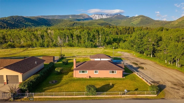 225 Mountain View Dr S, Anaconda, MT 59711 - aerial view of property and surrounding area with a mountainous background