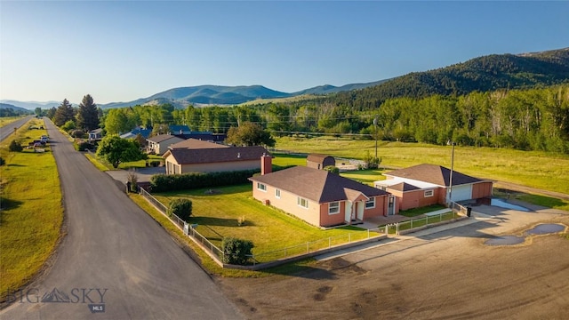 225 Mountain View Dr S, Anaconda, MT 59711 - aerial view of property and surrounding area with a mountainous background