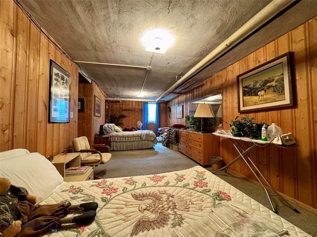 108 S 8th St, Livingston, MT 59047 - bedroom with carpet floors and wooden walls