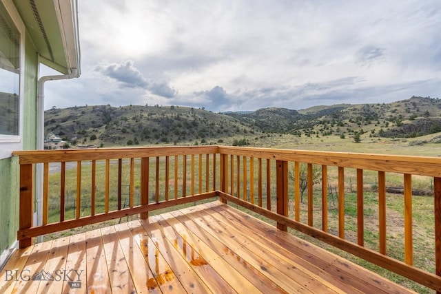 3 Evening Star Dr, Emigrant, MT 59027 - wooden terrace with a mountain view