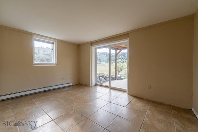 3 Evening Star Dr, Emigrant, MT 59027 - spare room featuring a baseboard radiator and light tile patterned floors