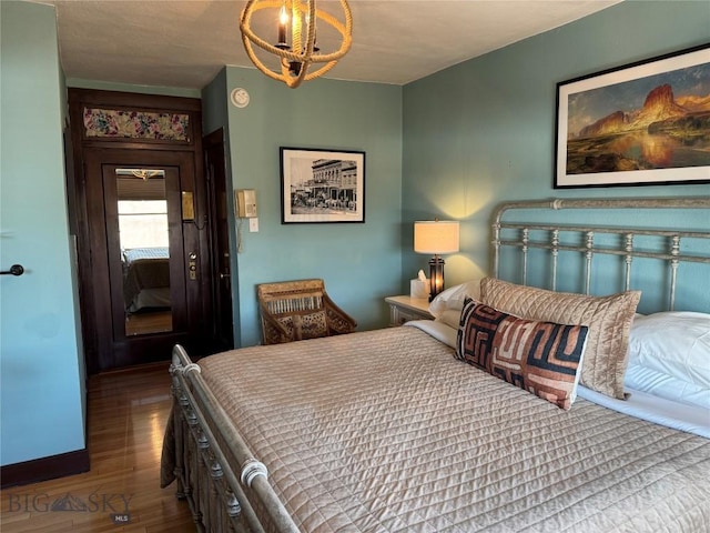 201 W Park St Unit 410, Livingston, MT 59047 - bedroom featuring wood finished floors