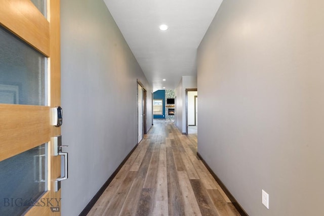 142 Albrey Trl Unit C, Bozeman, MT 59718 - corridor featuring wood finished floors and recessed lighting
