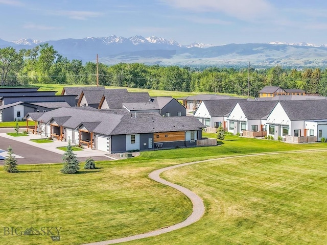 142 Albrey Trl Unit C, Bozeman, MT 59718 - aerial view of residential area featuring mountains