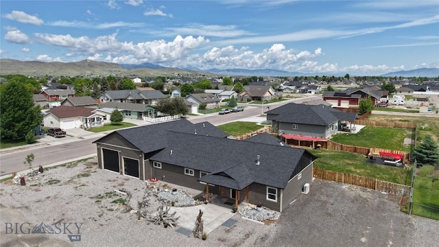 701 Barnett St, Dillon, MT 59725 - aerial perspective of suburban area featuring mountains