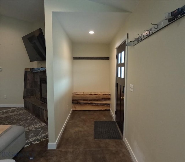 701 Barnett St, Dillon, MT 59725 - hallway with recessed lighting and carpet