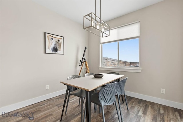 5197 Samantha Ln Unit B, Bozeman, MT 59718 - dining room with a chandelier and wood finished floors