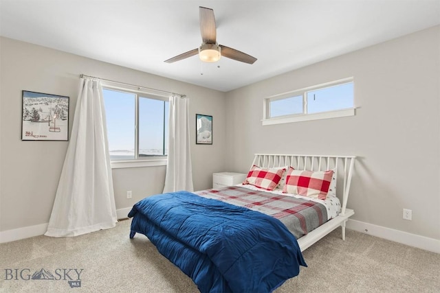 5197 Samantha Ln Unit B, Bozeman, MT 59718 - bedroom with carpet floors and a ceiling fan