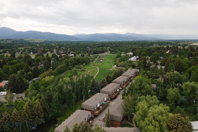 12 E Garfield St Unit D4, Bozeman, MT 59715 - aerial overview of property's location with a mountainous background
