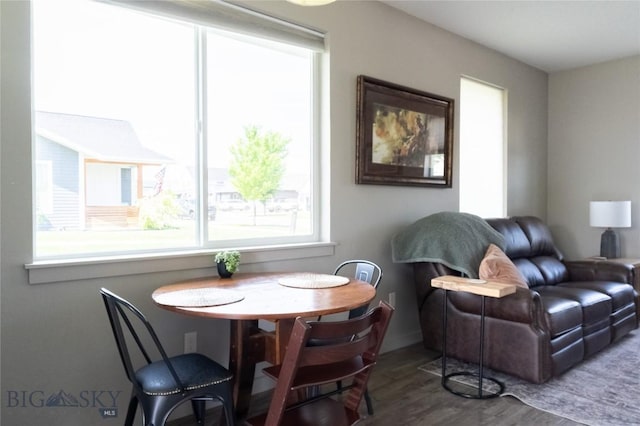 4454 Shadow Gln, Bozeman, MT 59718 - dining space with wood finished floors
