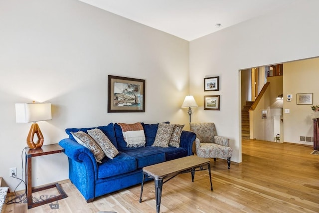 2801 W Villard St, Bozeman, MT 59718 - living area with light wood finished floors and stairway