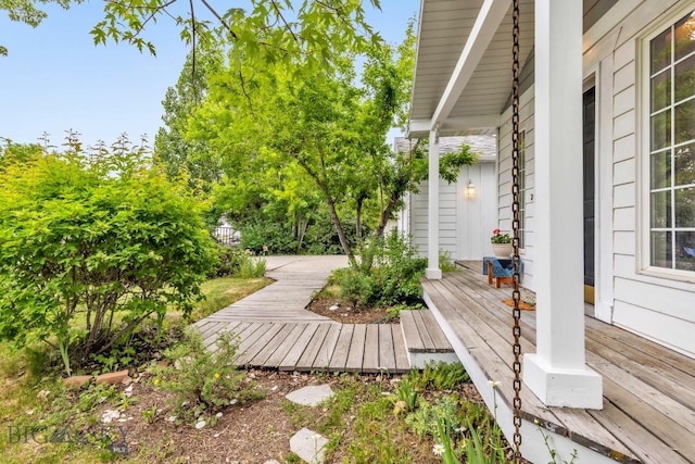 2801 W Villard St, Bozeman, MT 59718 - view of wooden deck