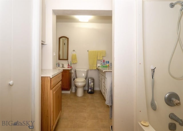312 S California, Dillon, MT 59725 - full bathroom featuring vanity,  shower combination, and tile patterned floors