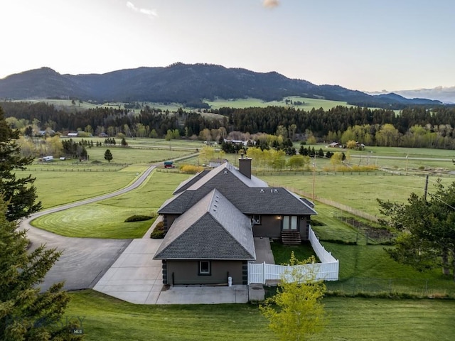 10423 Bridger Canyon Rd, Bozeman, MT 59715 - aerial view of sparsely populated area with a mountainous background and a pastoral area
