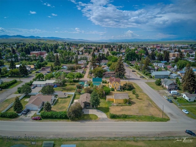 620 Higgins, Deer Lodge, MT 59722 - aerial view of residential area with mountains