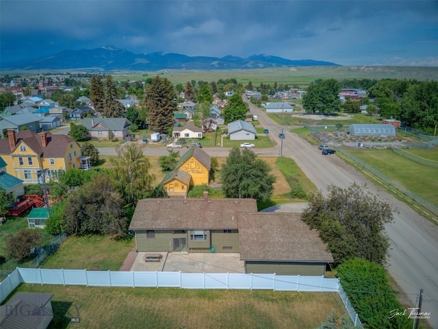 620 Higgins, Deer Lodge, MT 59722 - aerial view of residential area with a mountain backdrop
