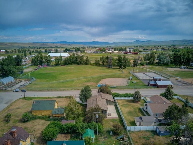 620 Higgins, Deer Lodge, MT 59722 - aerial perspective of suburban area with a mountainous background