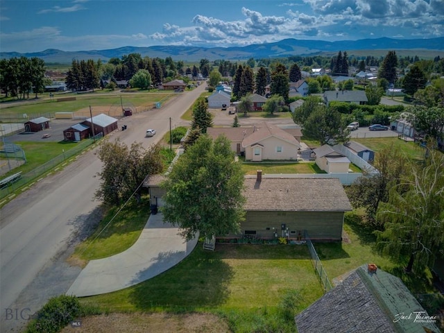 620 Higgins, Deer Lodge, MT 59722 - aerial view of residential area featuring a mountain backdrop