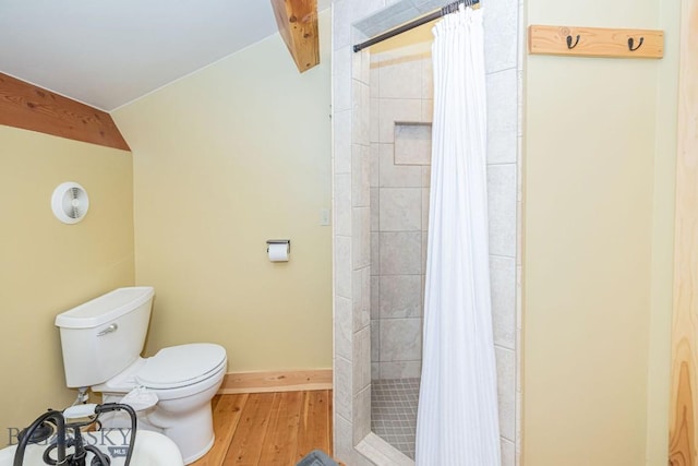 241 Aspen Loop Rd, West Yellowstone, MT 59758 - full bathroom with wood finished floors and a stall shower